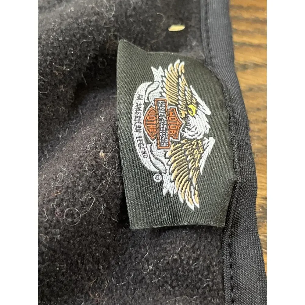 Harley Davidson Fleece Bandana Gray & Black